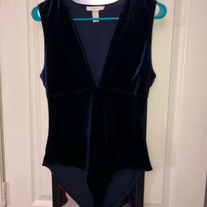 Velvet body suit